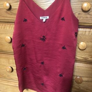 Formal tank with embellishments